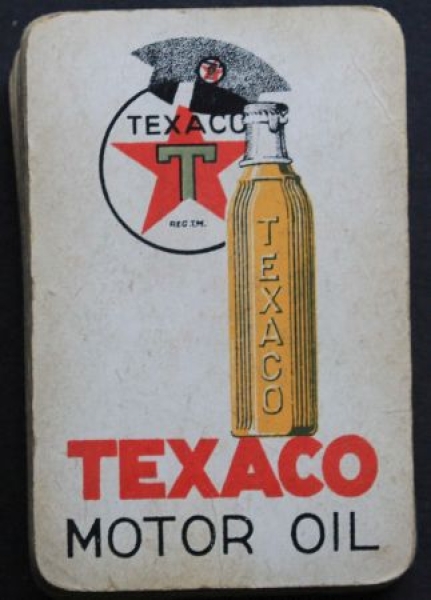 Texaco Motor Oil Kartenspiel 1938 mit Logo (0186)
